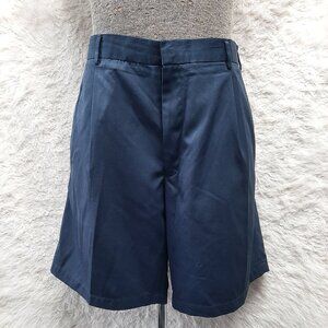 Vintage Greg Norman Men's Navy Blue Flat front Chino Golf Shorts Size 40